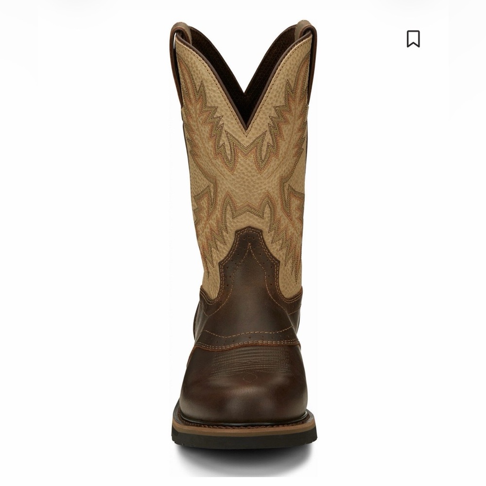 JUSTIN MEN'S SUPERINTENDENT WESTERN BOOTS - ROUND TOE